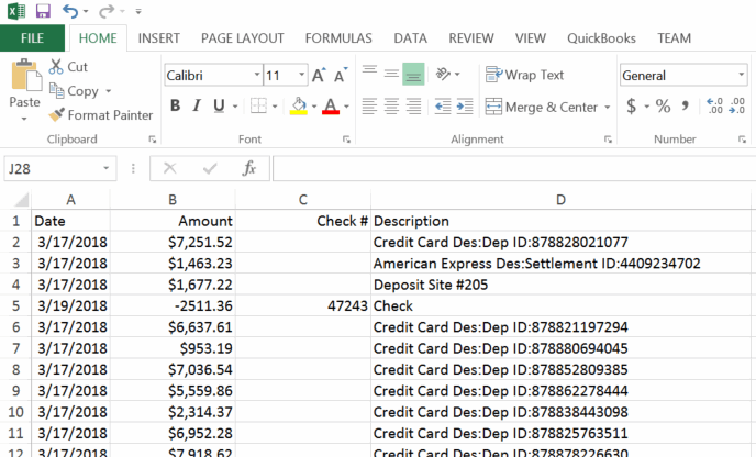 Bank Reconciliation Excel File