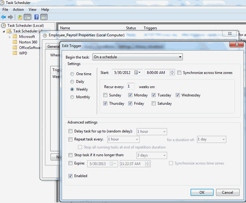 Windows Scheduler